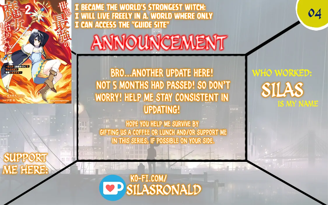 I Became the World's Strongest Witch: I Will Live Freely in a World Where Only I can Access the "Guide Site" - Chapter 3 - Page 1