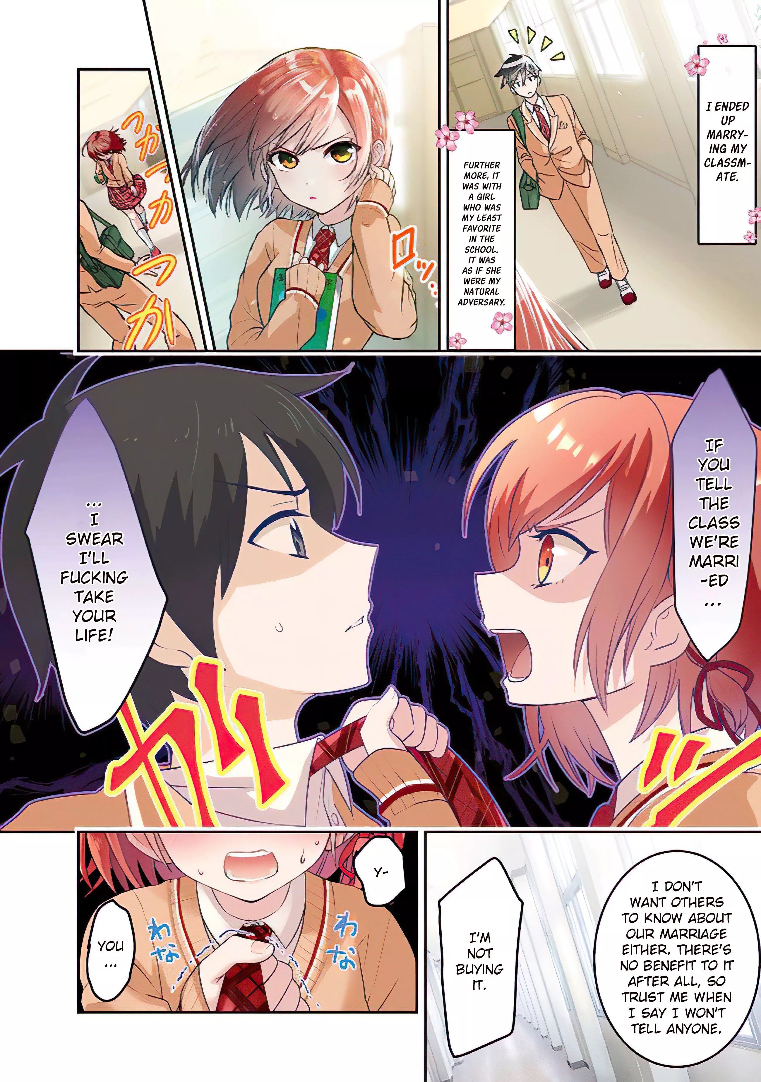 I ended up marrying a girl I hate in my class - Chapter 3 - Page 1