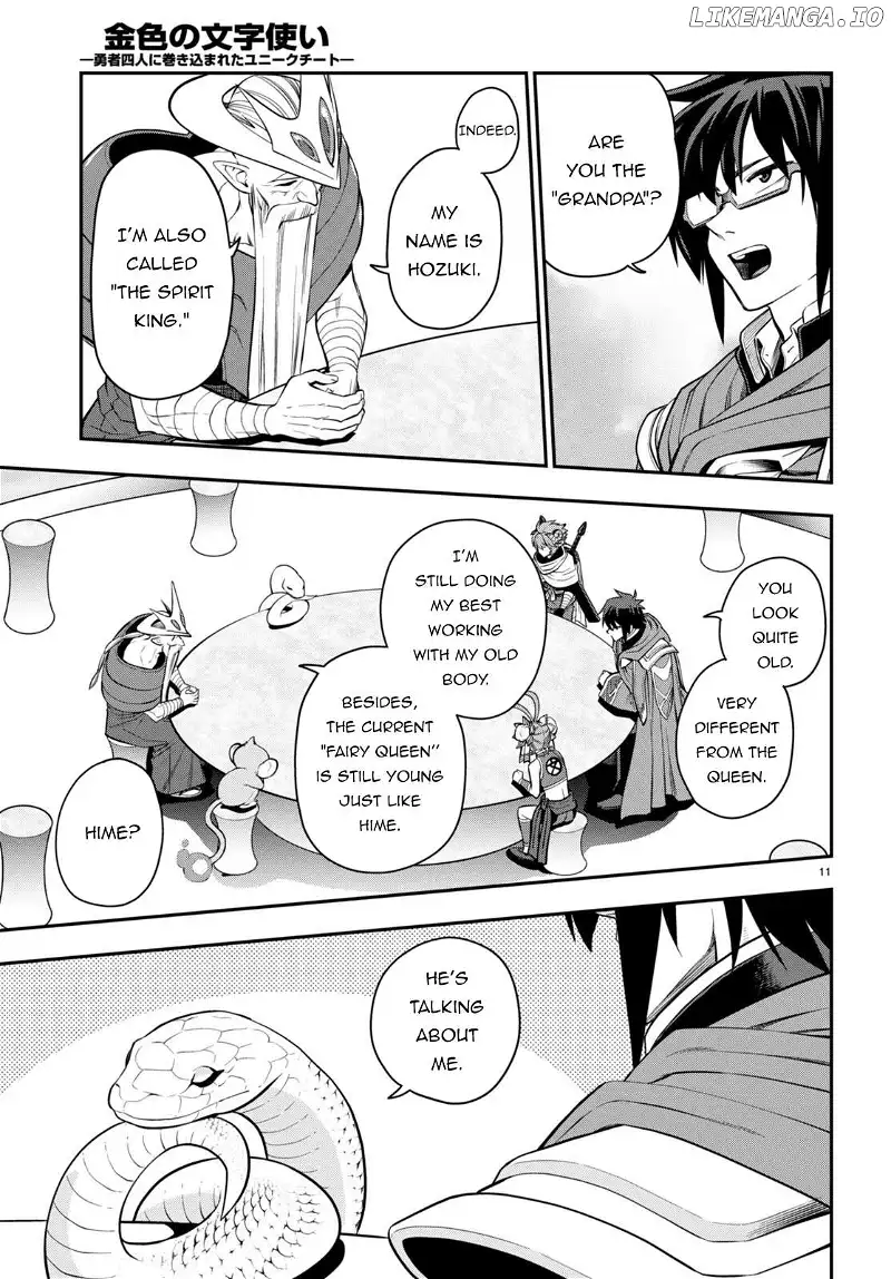 Konjiki no Moji Tsukai - Yuusha Yonin ni Makikomareta Unique Cheat - Chapter 103 - Page 11